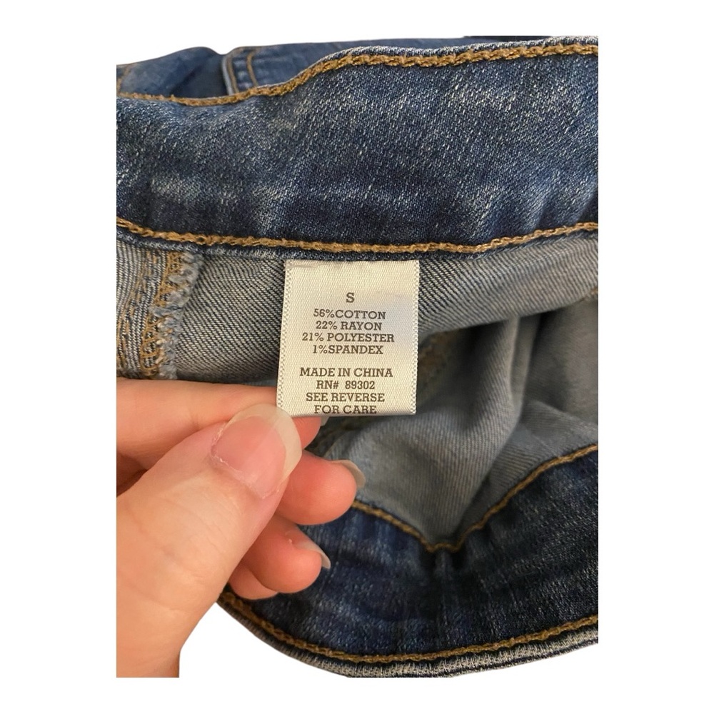 Altar’d State Denim Mini Skirt | Button Front | Size Small - Picture 7 of 7